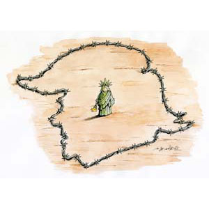 	Barbed wire Trump	